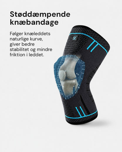 Mowello MotionFlex knæstøtte – støddæmpende knæbandage